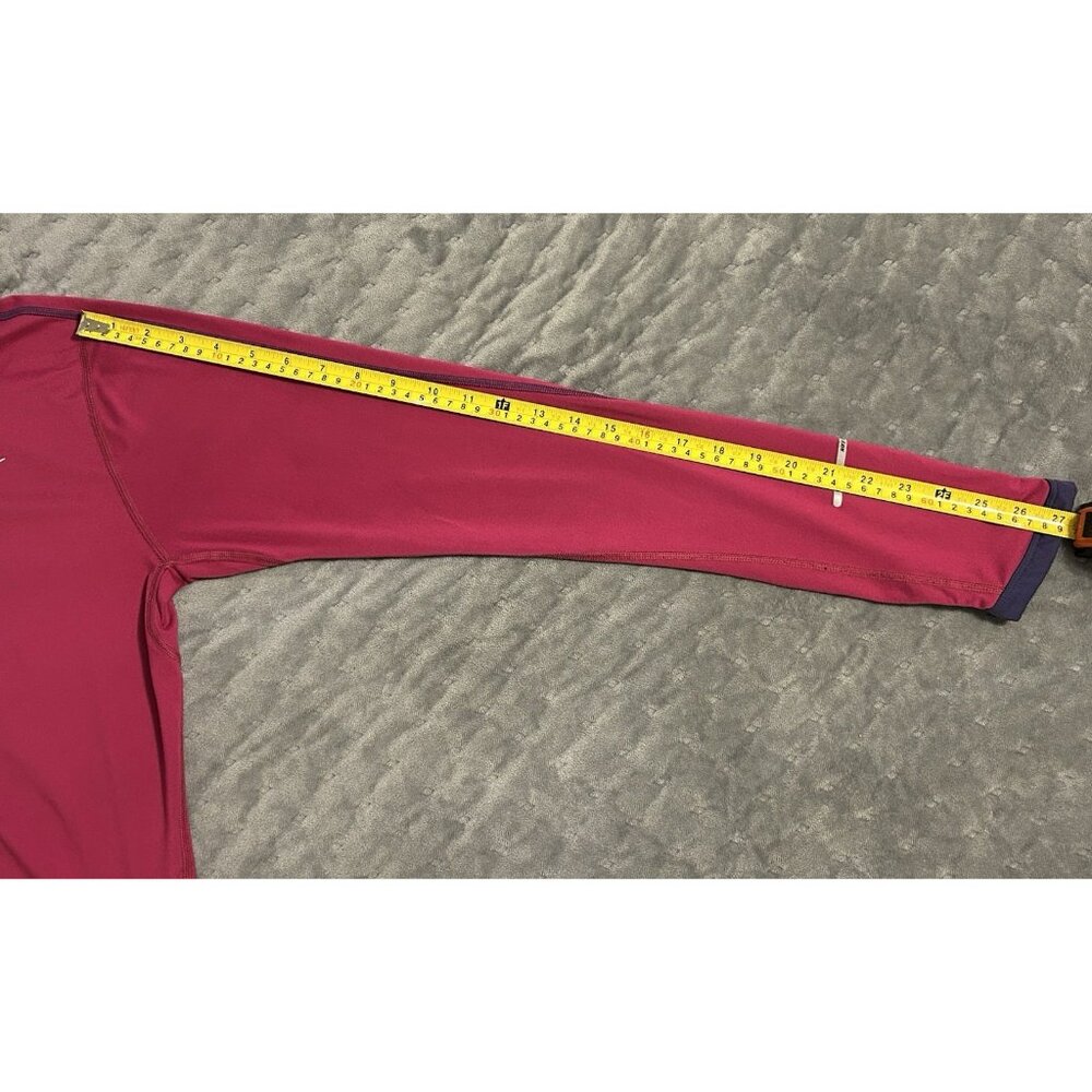 Nike Women’s Fuchsia Running Dri-Fit Sz M 1/4 Zip Lightweight Pullover Jacket - Picture 8 of 10